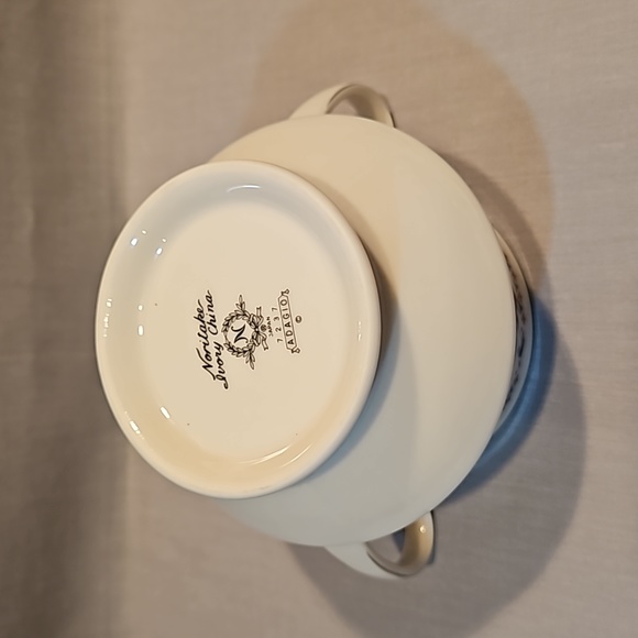 New Noritake Adagio 7237 Creamer & Sugar Bowl w/Lid - Picture 6 of 13